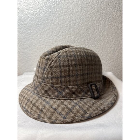 VINTAGE Pendleton Fedora Bucket Hat Tweed 100% Virgin Wool Men's - Picture 2 of 7